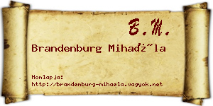 Brandenburg Mihaéla névjegykártya