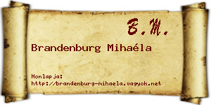 Brandenburg Mihaéla névjegykártya
