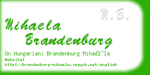 mihaela brandenburg business card